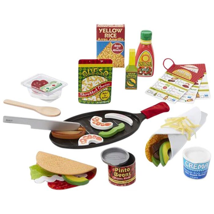 Melissa & Doug Fill and Fold Taco Set, 43 Pieces
