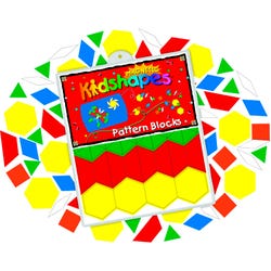 Barker Creek Learning Magnets Pattern Blocks, Set of 108 Item Number 2026387