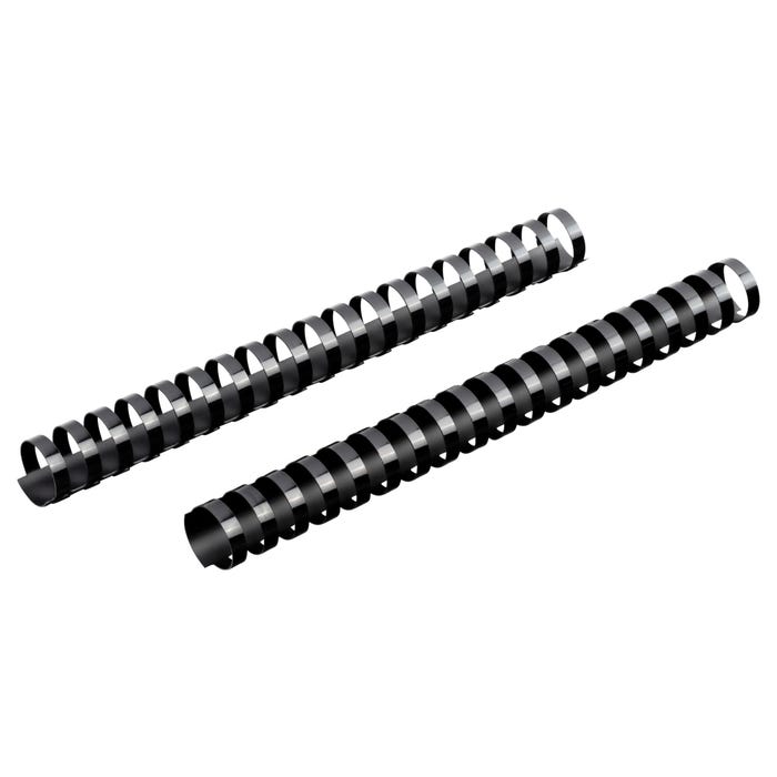 Mead CombBind Binding Spines, 1 Inch, Black, Pack of 125