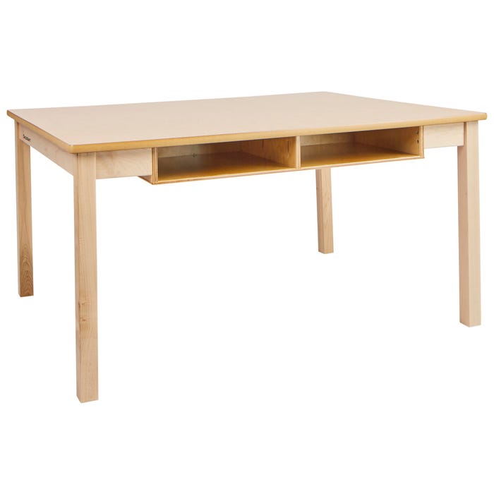 Childcraft Classroom Desk Table with Laminate Top, Wooden, 47-3/4 x 35-3/4 x 28 Inches