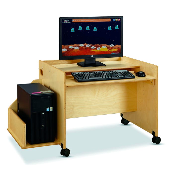 Jonti-Craft Enterprise Single Computer Desk, 29-1/2 x 25-1/2 x 24 Inches