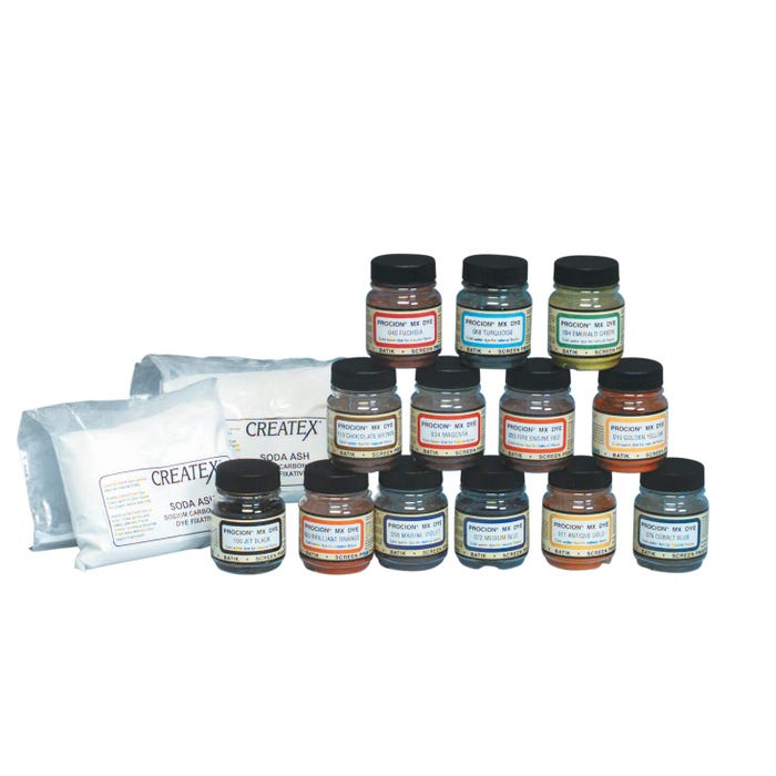 Jacquard Procion MX Washable Professional Quality Dye Classroom Kit, 2/3 Ounces, 13 Color Set