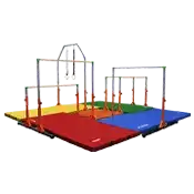 Sportime Elite Kids 4 Circuit Station Set with Mats