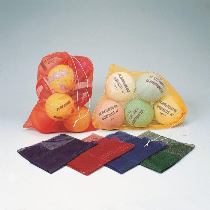 FlagHouse Colorful Equipment Bag, Nylon Mesh, 24 x 36 Inches, Orange