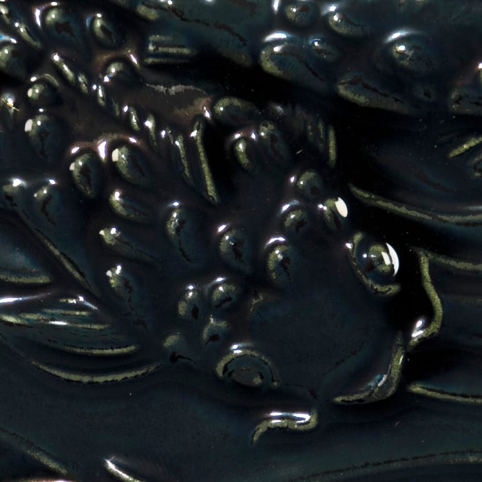 AMACO Low Fire Gloss Glaze, LG-2 Black Luster, Opaque, Pint