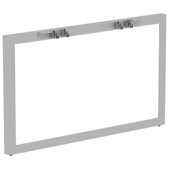 Lorell Wide Side Leg, 45-1/2 x 28-1/2 Inches, Silver