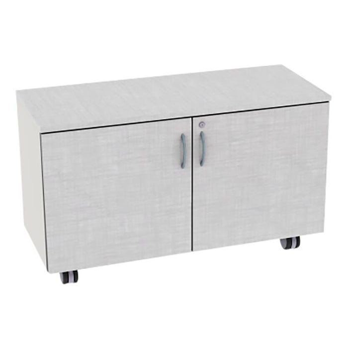 Fleetwood Designer 2.0 Cabinet, 2 Shelves, Locking Door, Magnetic Pegboard Back