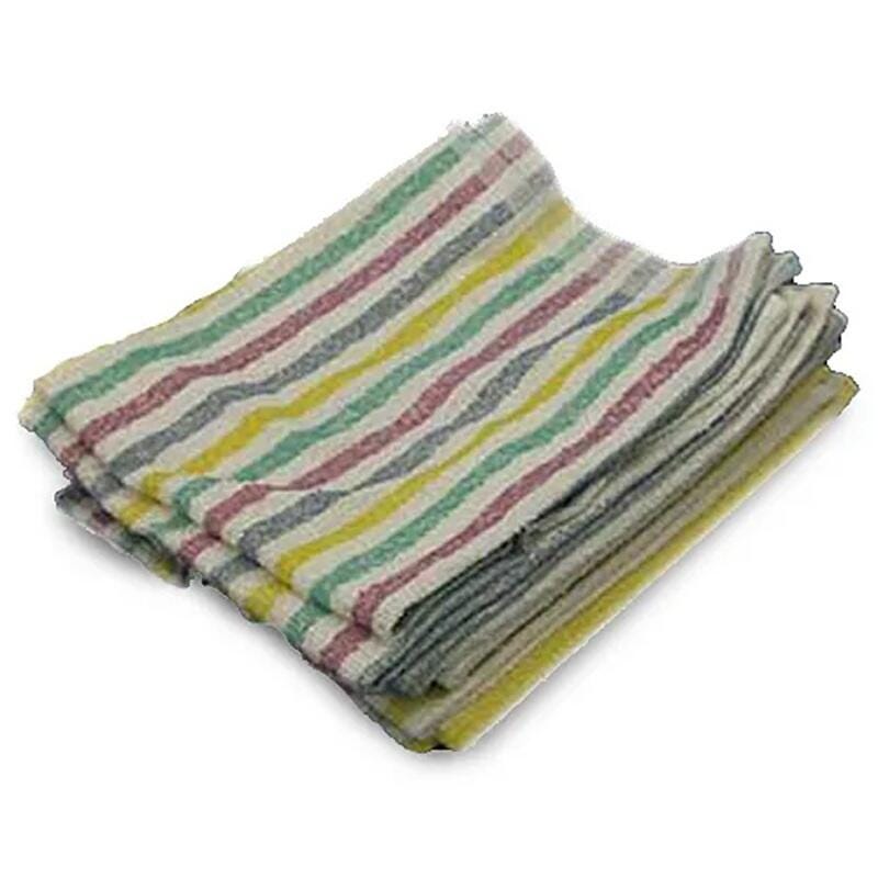 Chef Revival Multi-Striped Kitchen Towel, 15 W x 26 L Inches, Multi-Color, Pack of 12