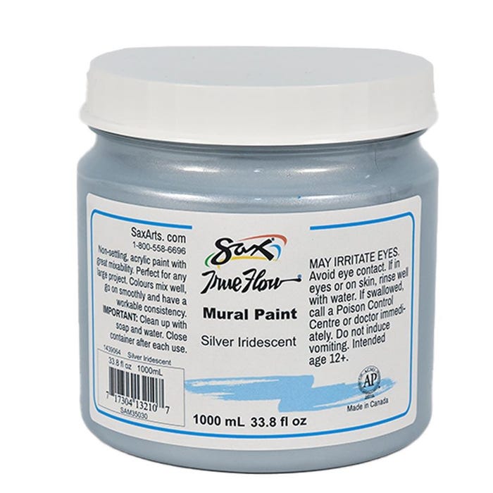 Sax Acrylic Mural Paint, 33.8 Ounces, Silver