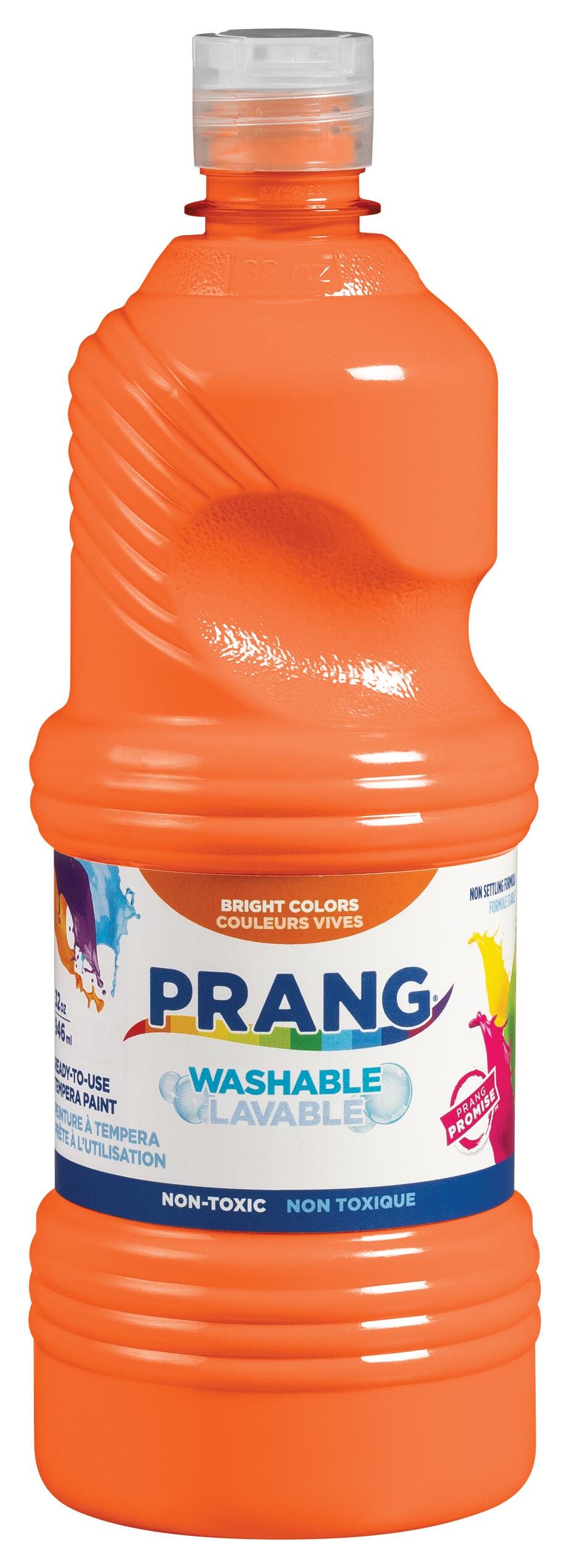 Prang Ready-to-Use Washable Tempera Paint, Quart, Orange Item Number 405763