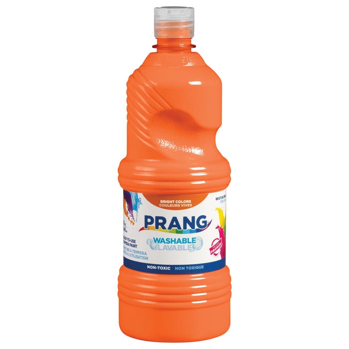 Prang Ready-to-Use Washable Tempera Paint, Quart, Orange