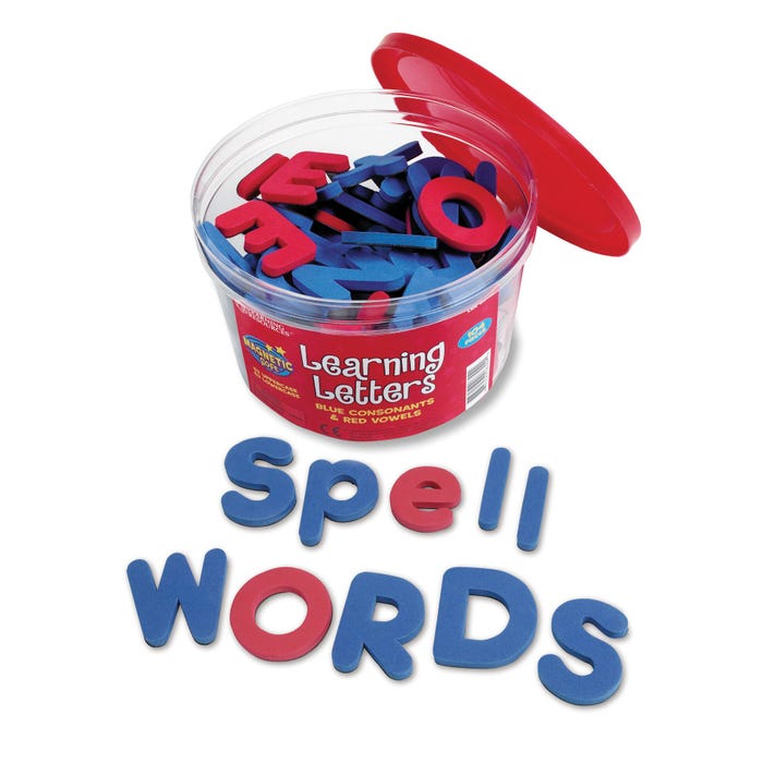 Learning Resources Soft Foam Magnetic Learning Letters, 104 Pieces 1391258