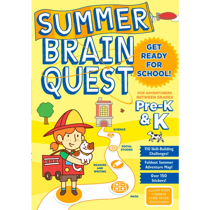 Summer Brain Quest Workbook, Grades Pre-K & K