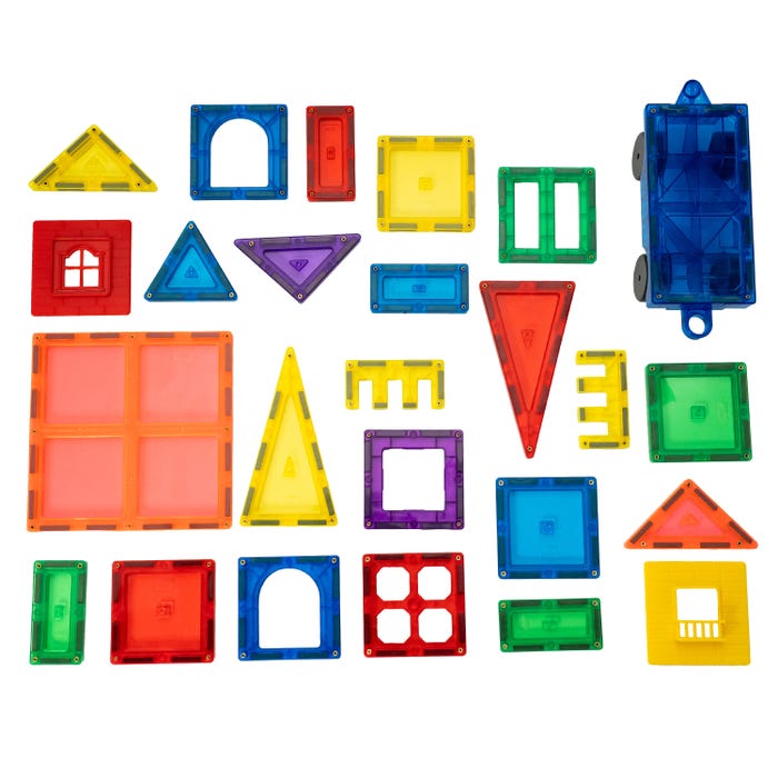 Childcraft Magnetic Building Tiles, Set of 124