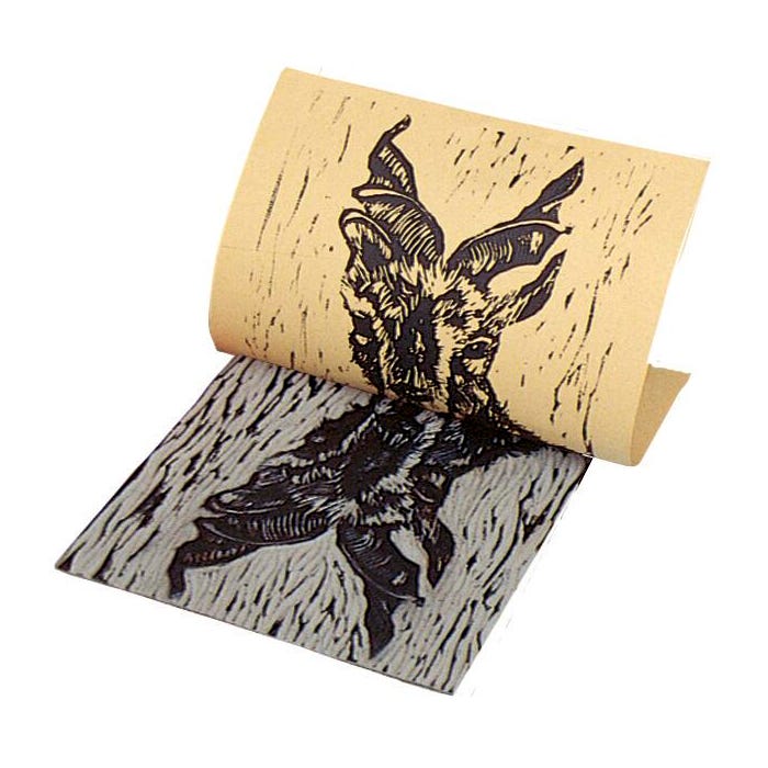 Speedball Red Baron Battleship Gray Unmounted Linoleum, 6 x 8 Inches