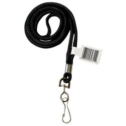 C-Line Standard Lanyard with Swivel Hook, Black 1565113