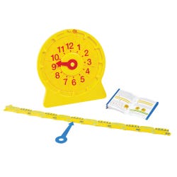 Hand2Mind Clock Numberline Giant Magnetic, Grades 4 to 1, Item Number 2098307