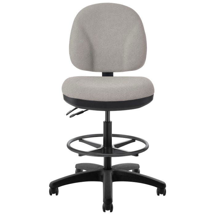 Office Master BC45 Teachers Stool, 26 x 18 x 40-52 Inches, Gray
