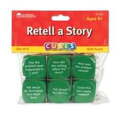 Learning Resources Retell A Story Cubes, Set of 6 091505