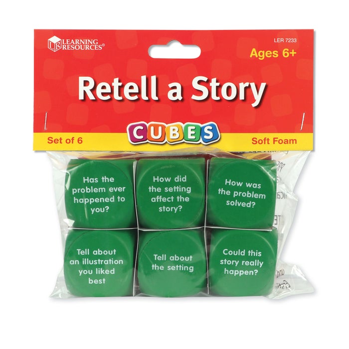 Learning Resources Retell A Story Cubes, Set of 6