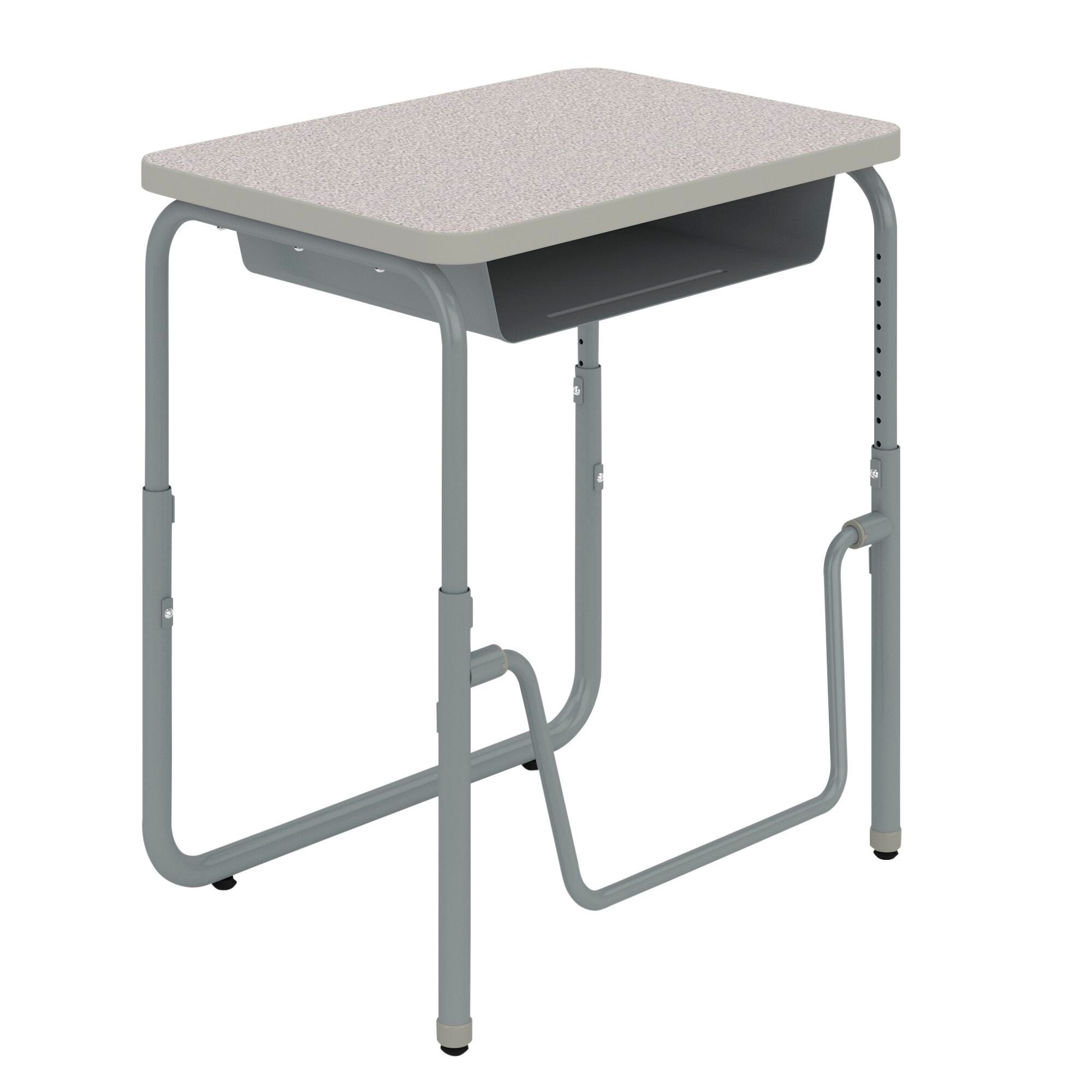 AlphaBetter Stand Up Desk, Pebble Gray Top, 27 x 20 x 22 to 30 inches, Item Number 2104716