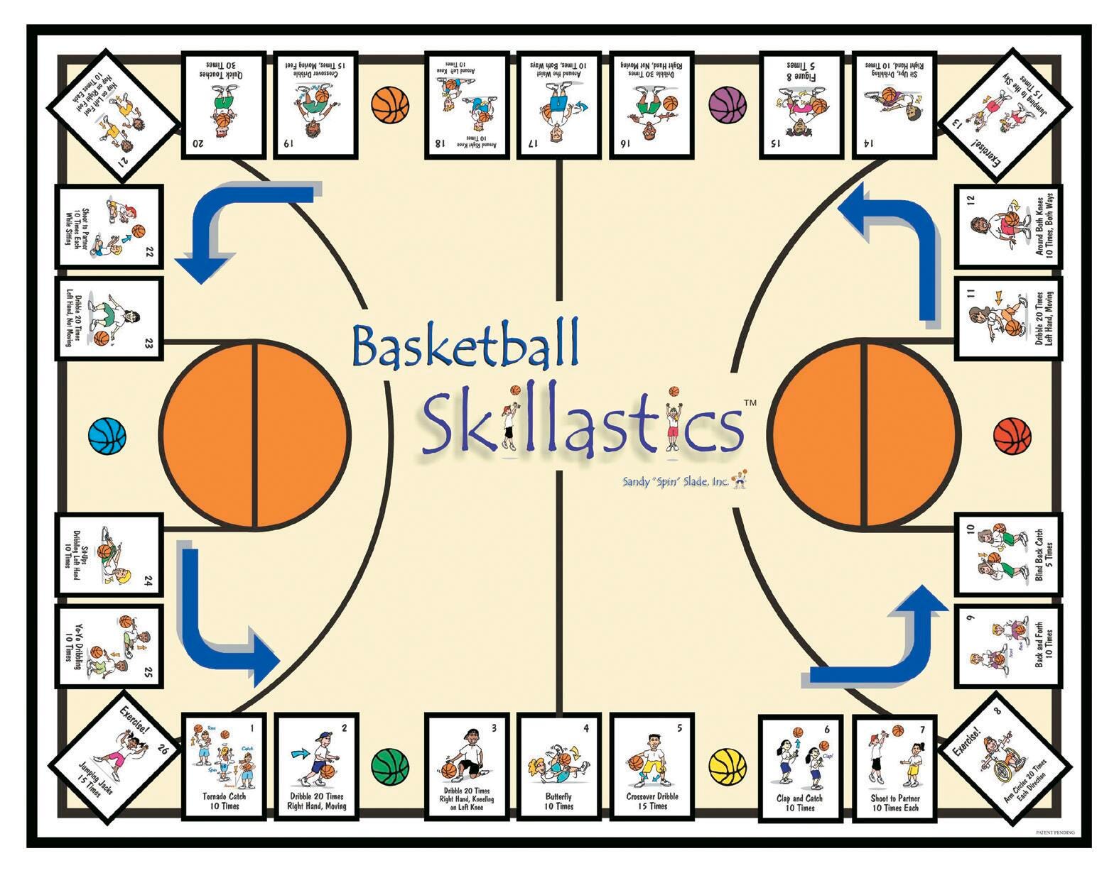 Skillastics Basketball Game for Grades 2 to 8 2148380