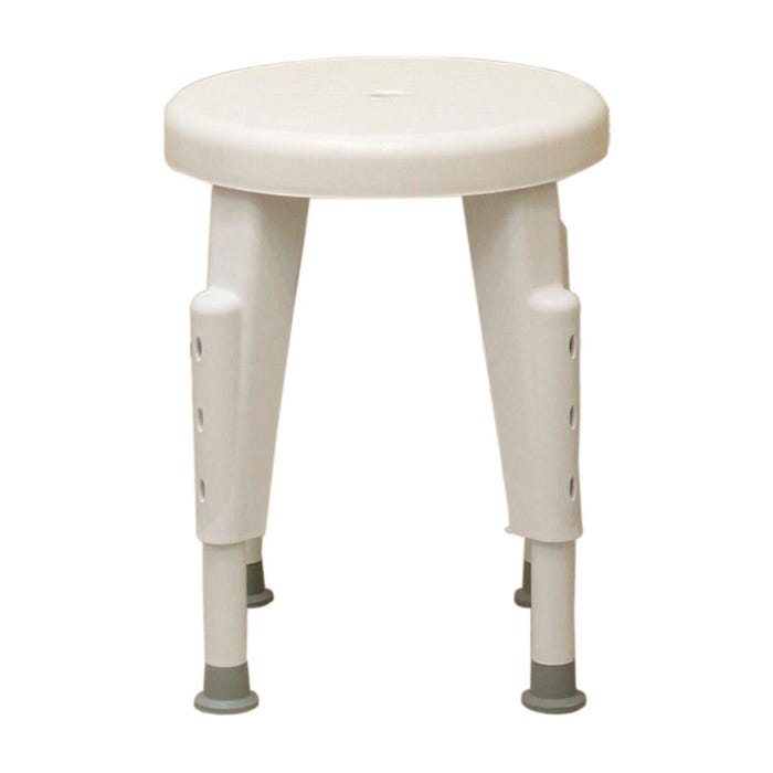 Fabrication Enterprises Plastic Shower Stool, White