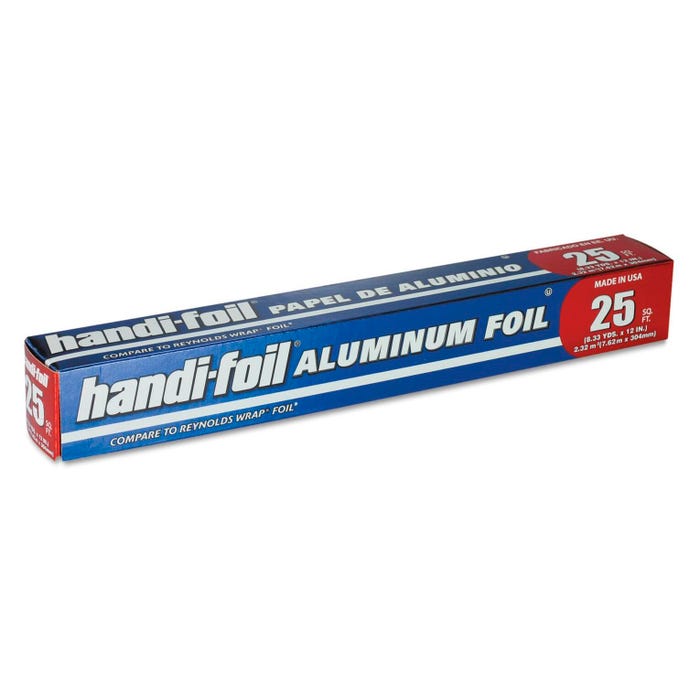 Handi-Foil of America Aluminum Foil Roll, 12 Inches x 25 Feet