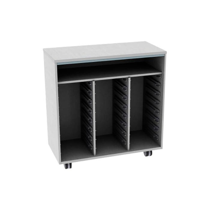 Fleetwood Designer 2.0 Cabinet, 24 Trays Included, No Door, Magnetic Markerboard Back