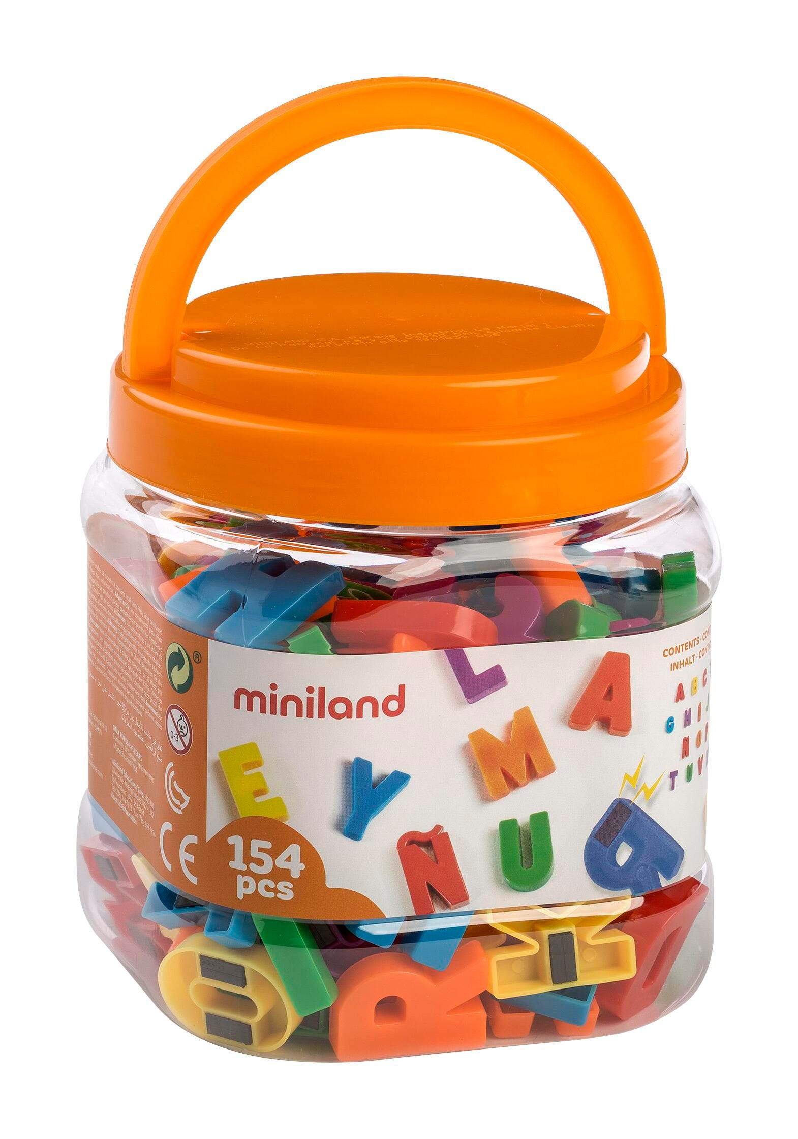 Miniland Magnetic Spanish Letters, Uppercase, 154 Pieces, Item Number 2089864