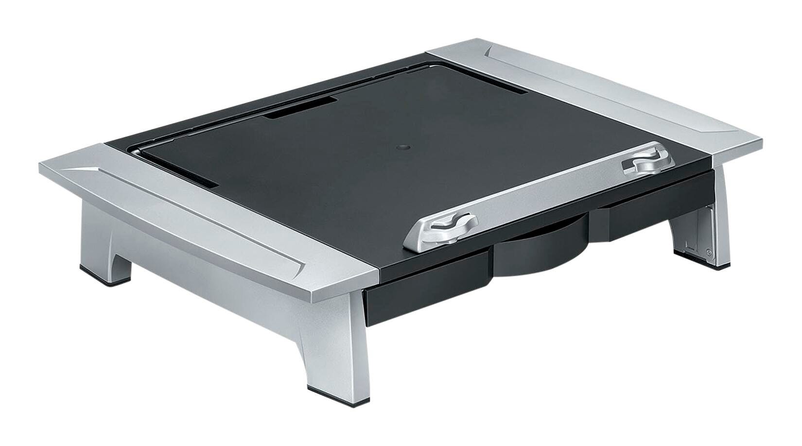 Fellowes Office Suites Premium Monitor Riser, Black/Silver 2134643