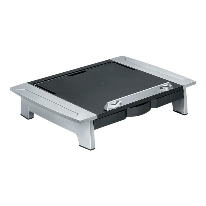 Fellowes Office Suites Premium Monitor Riser, Black/Silver