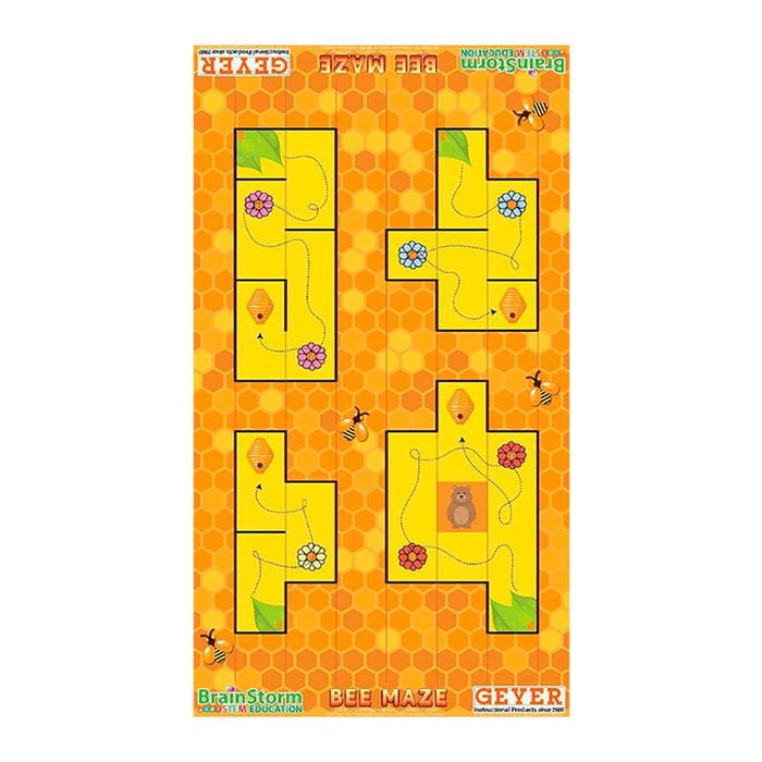 BrainStorm STEM Education Robotics Mat: Bee Maze, 80 x 44-3/4
