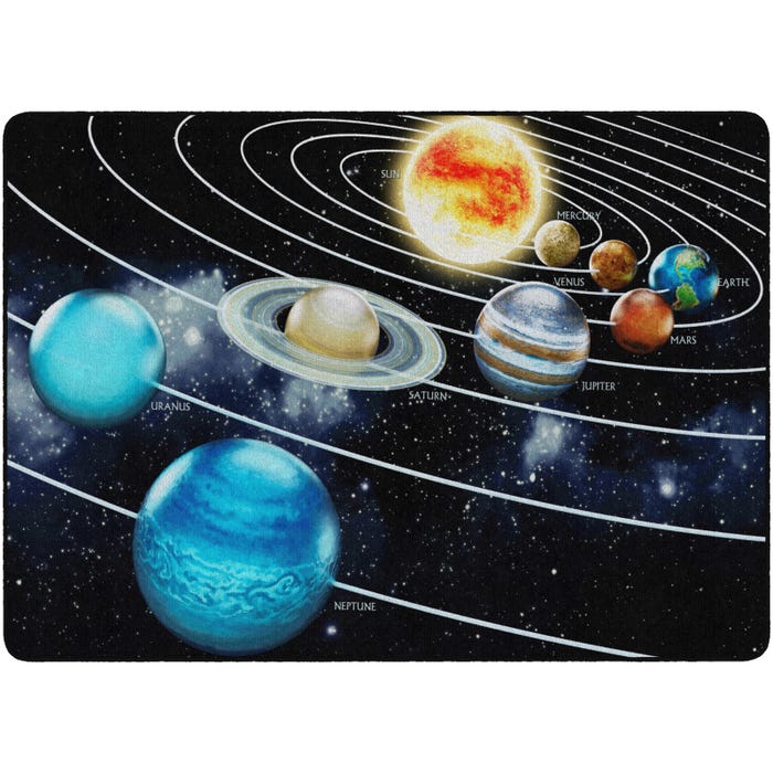 Flagship Carpets Traveling the Solar System Carpet, Rectangle
