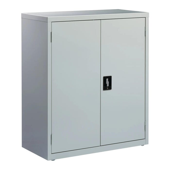 Hirsh Storage Cabinet, 36 x 18 x 42 Inches, Light Gray