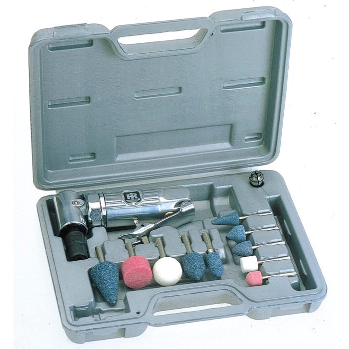 Ingersoll Rand Right Angle Pneumatic Die Grinder Kit, 1/4 in