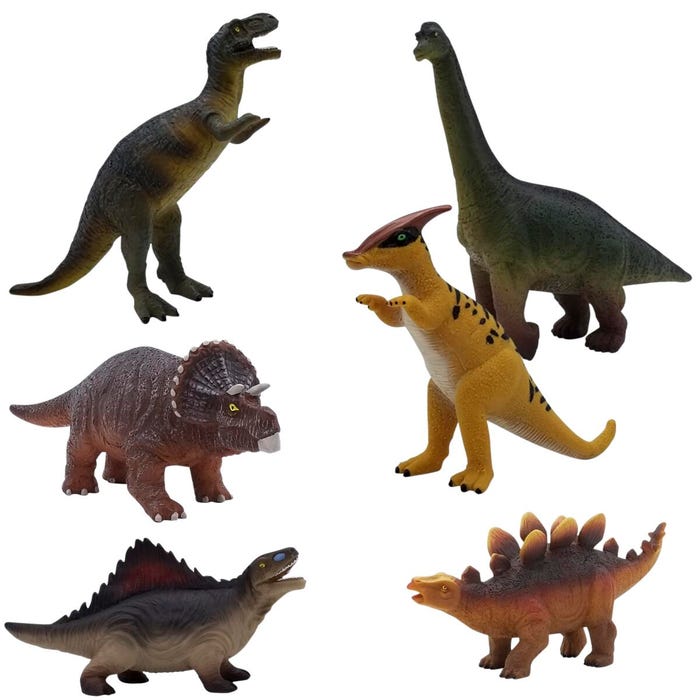 Get Ready Kids Dinosaur Playset, Set of 6