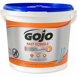 GoJo Fast Towels, Hand/Surface Cleaner, 225 Count Tub