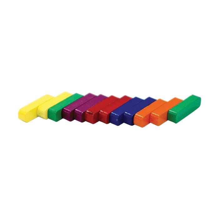 Dowling Ceramic Coated Bar Magnets - 7/8 in - Pack of 12 - Assorted Colors