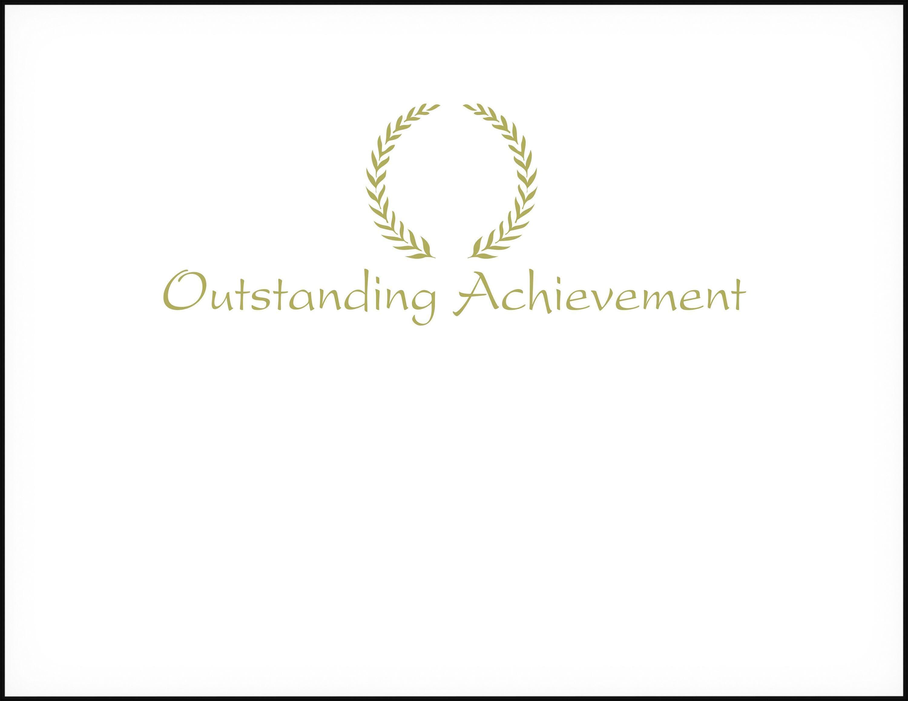 Achieve It! Outstanding Achievement Embossed Award, 11 x 8-1/2 Inches, Gold Foil, Pack of 25 2104379