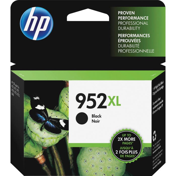HP 952XL Ink Cartridge, F6U19AN, Black