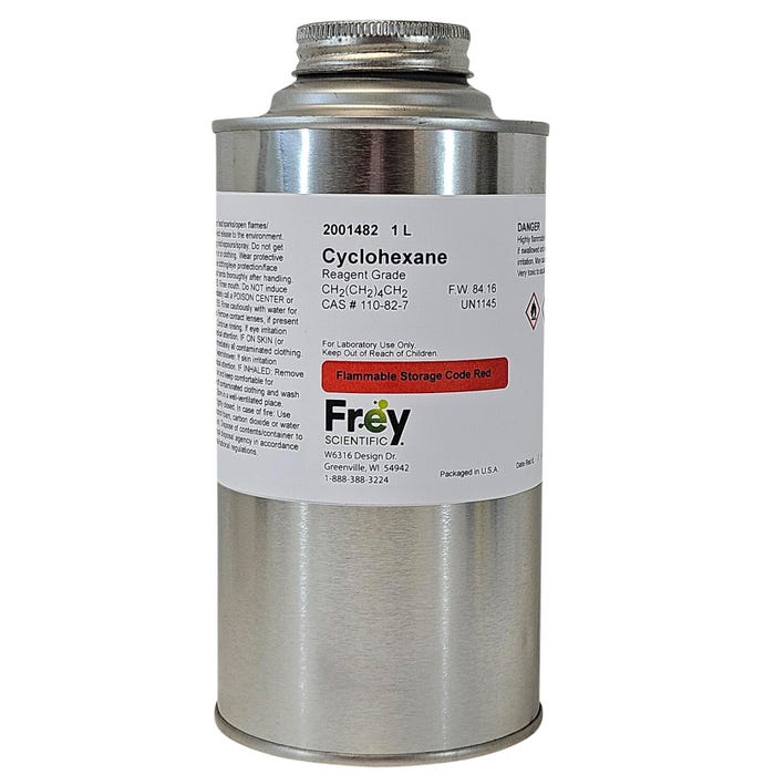 Frey Scientific Cyclohexane, Reagent Grade, 1 Liter