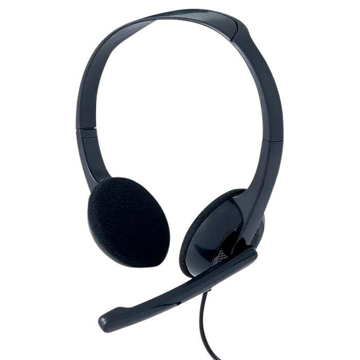 Verbatim Stereo Headset with Microphone, Black