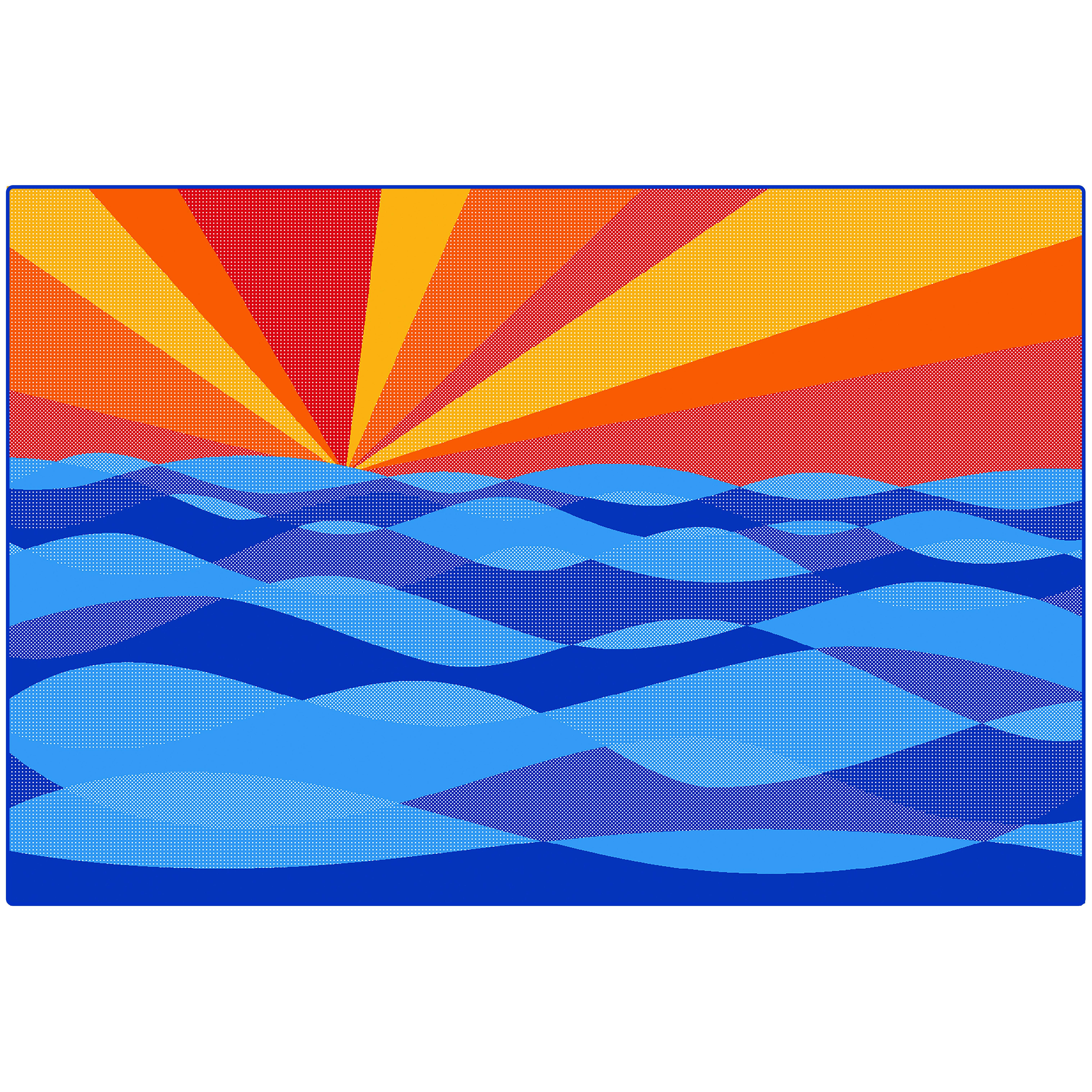 Carpets for Kids Premium Sun Waves, Rectangle