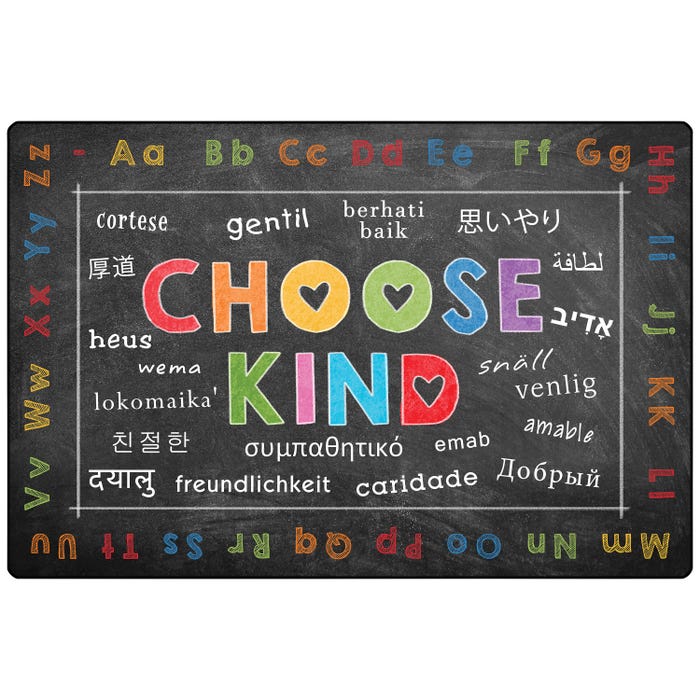 Carpets for Kids Choose Kind Carpet, Rectangle