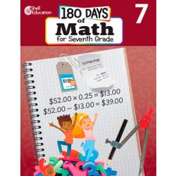 Shell Education 180 Days of Math for Seventh Grade 2149627