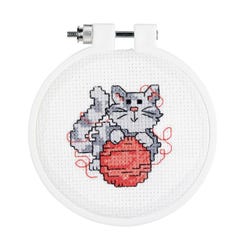 Janlynn Counted Cross Stitch Kit, Kitty