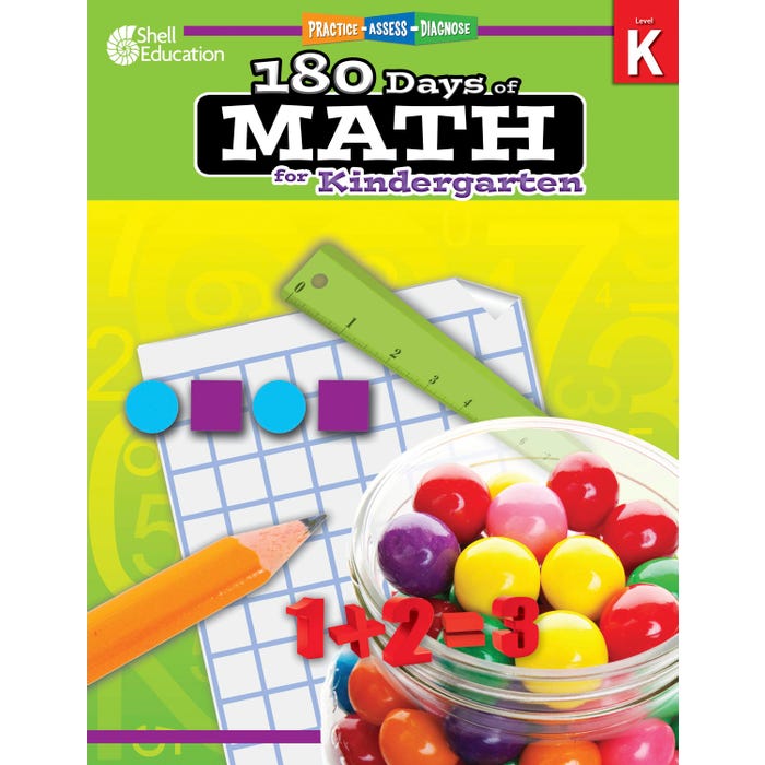 Shell Education 180 Days of Math for Kindergarten