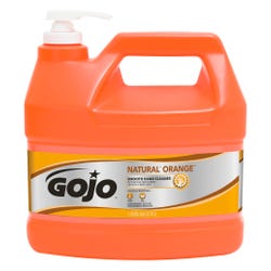Gojo Heavy Duty Smooth Hand Cleaner, 1 gal, Light Citrus, Natural Orange, Petroleum Distillates, Item Number 1310585