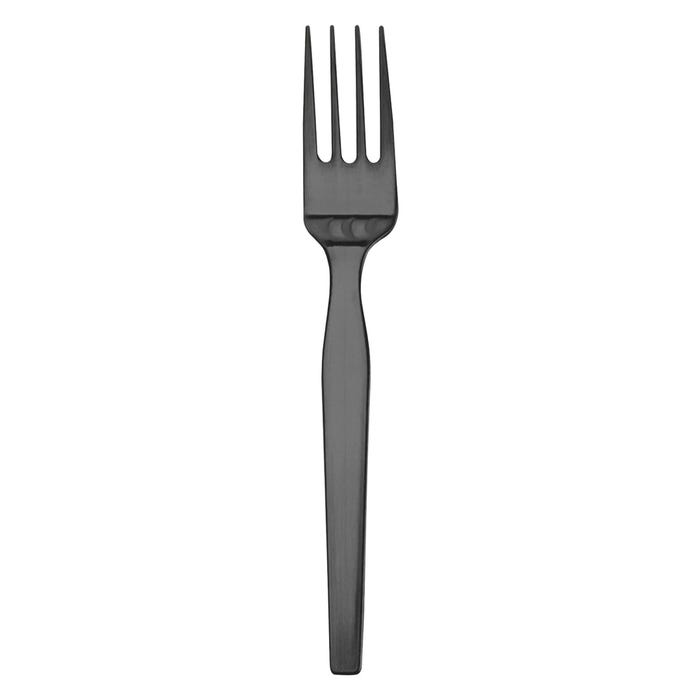 Dixie Foods SmartStock Mediumweight Cutlery Dispenser Refill Fork, 6-1/2 L x 2/5 W in, Plastic Polystyrene, Black, Pack of 980